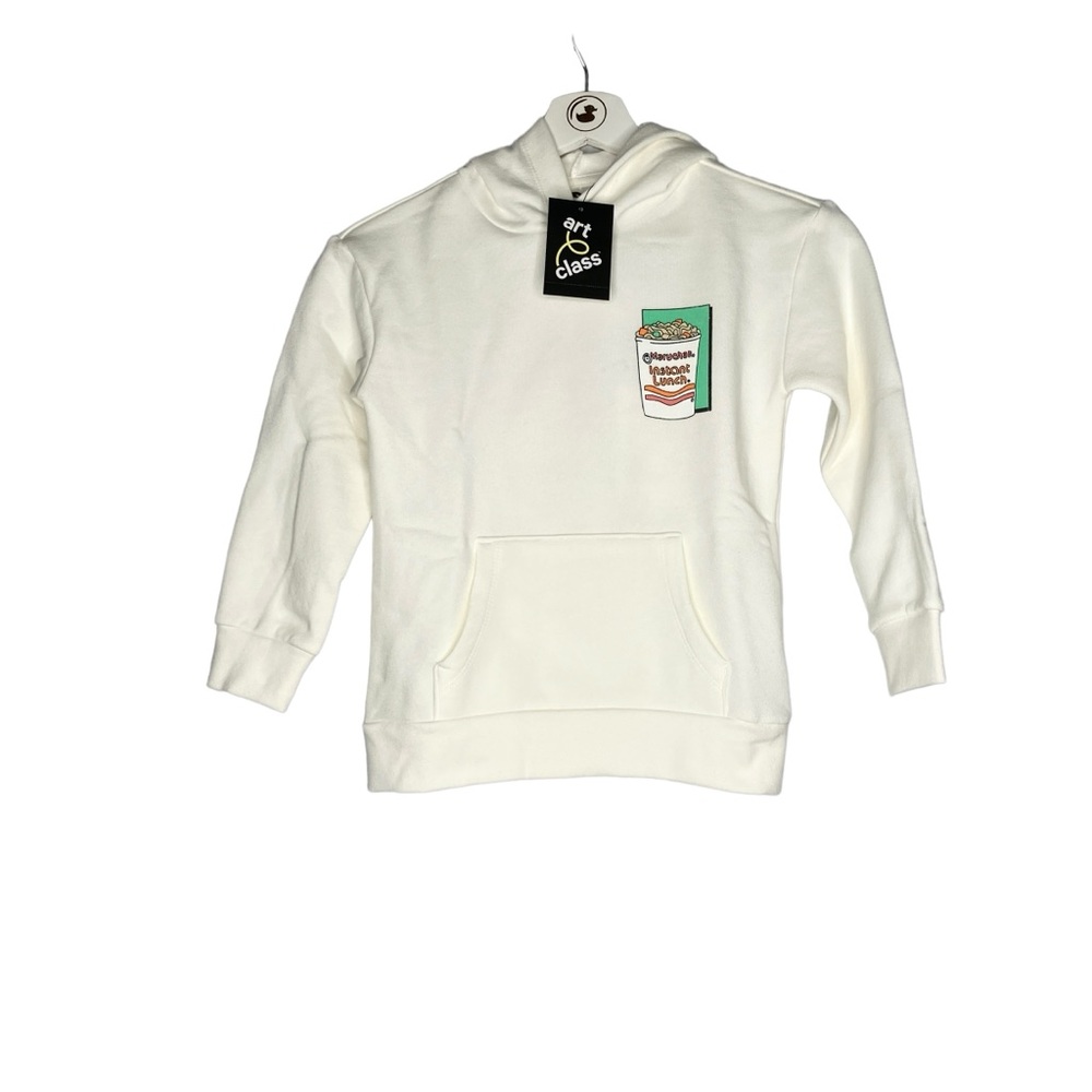 Art Class NWT XS(4/5) Boy' Maruchan Ramen Noodle Graphic Hoodie cream - Picture 5 of 16